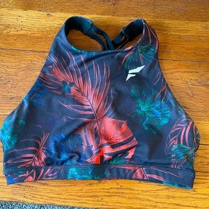 Flag nor Fail Strappy Crisscross Sports Bra